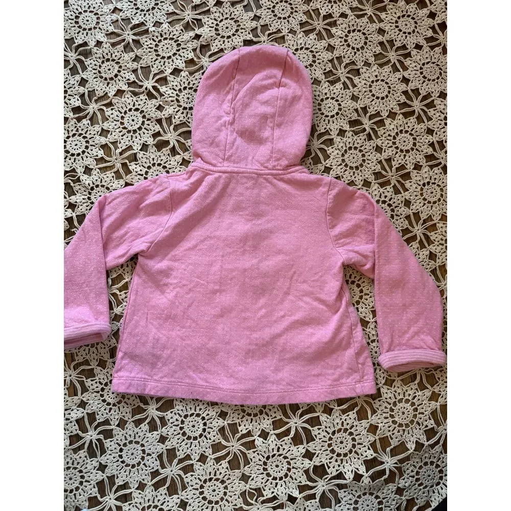 Carter's Pink‎ Baby Hooded Jacket with Cute Kitty Face Design 24M